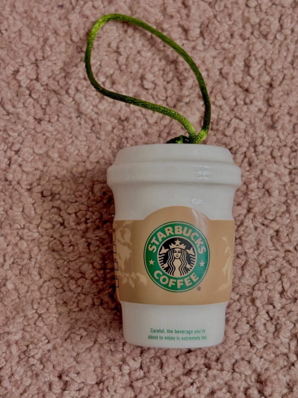 Starbucks Christmas Ornament Coffee Cup To Go 2008 Y2K Ceramic Holiday Mermaid